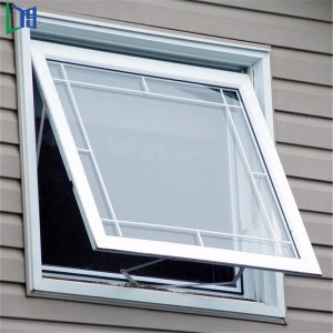 Doppio vetro temperato della stoffa per tendine Finestre in alluminio